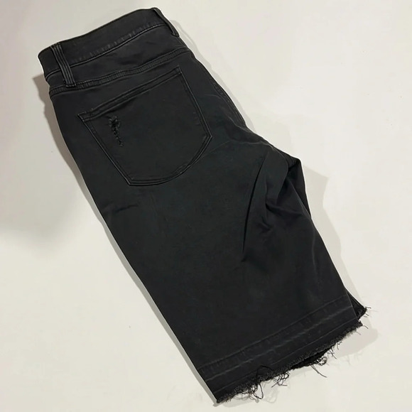 Lularoe - 30, simply comfortable, black denim shorts, distressed - Picture 5 of 6
